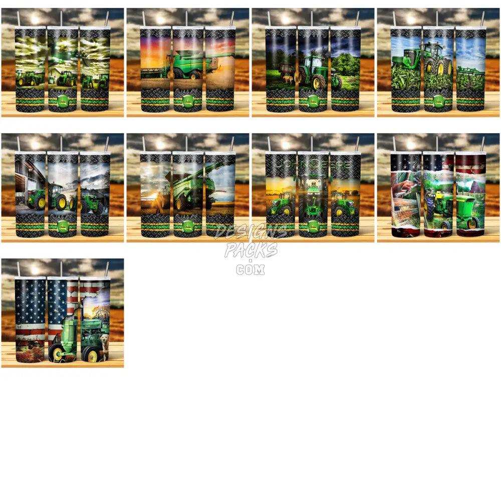 24 John Deere Farming Tumbler Wrap Bundle Jpg