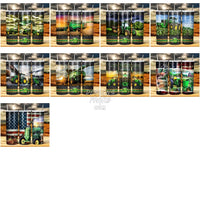 Load image into Gallery viewer, 24 John Deere Farming Tumbler Wrap Bundle Jpg
