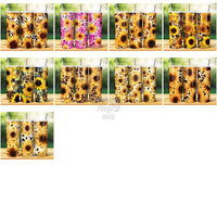 Load image into Gallery viewer, 24 Sunflower Leopard Seamless Tumbler Wrap Bundle Jpg
