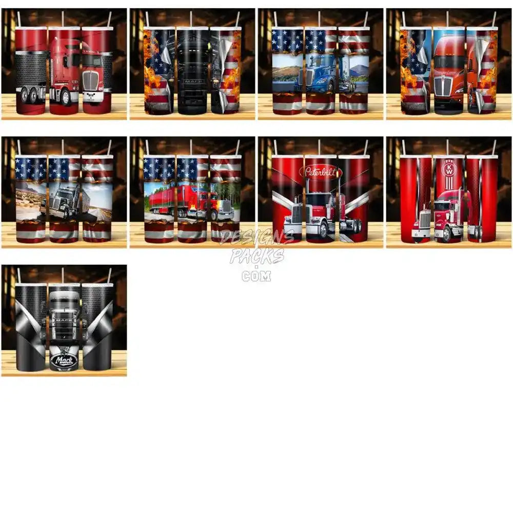 24 Trucks Tumbler Wrap Bundle Jpg