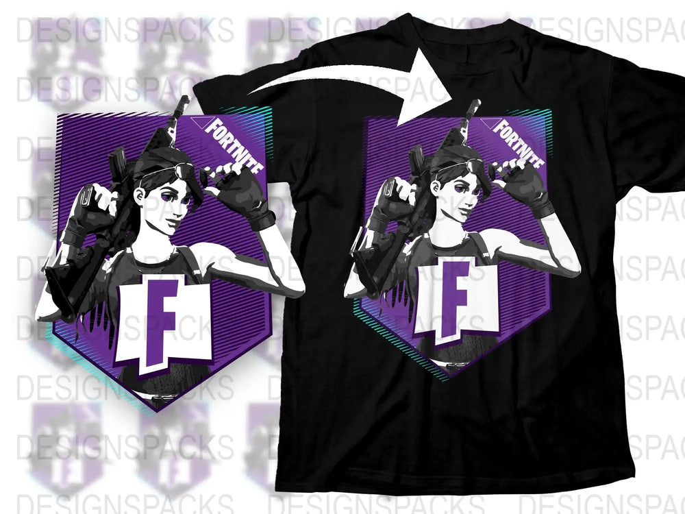 Unique Gamer T-Shirt, Cool Retro Maleficent Design, Purple Black Tee, Gaming Apparel, Geek Fashion Gift
