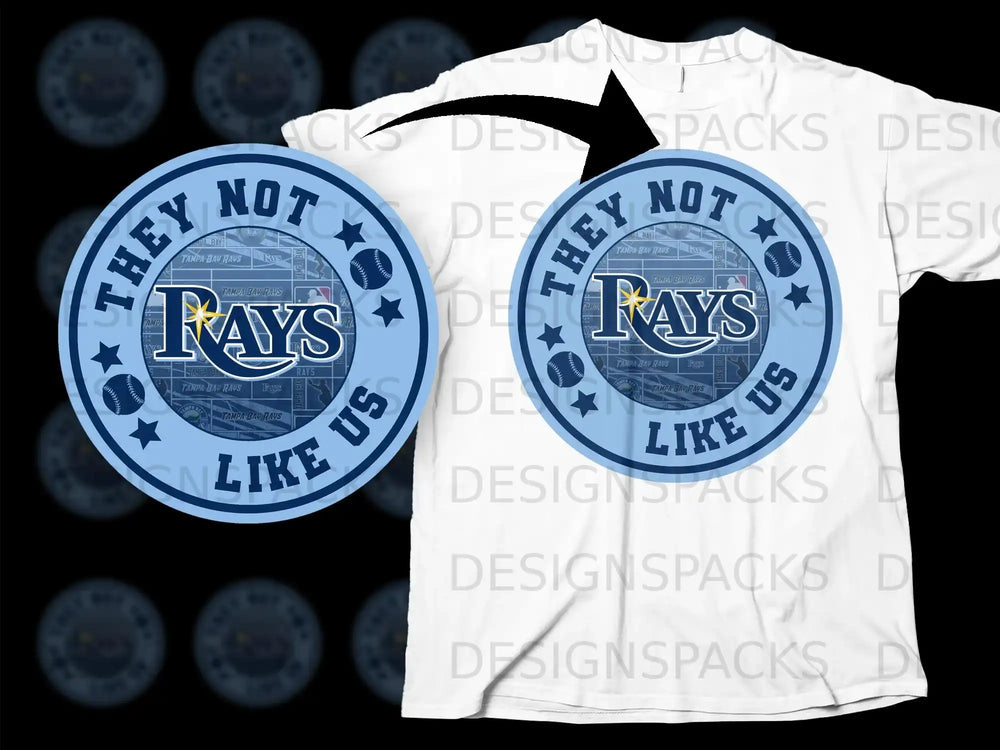 They Not Like Us Rays Design T-shirt