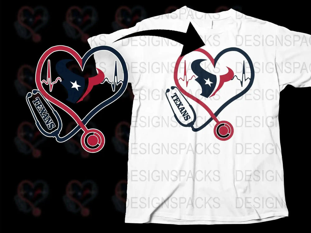 Texas Love Heart Stethoscope T-Shirt, Nurse Texan Pride Graphic Tee, Medical Professional Apparel, Custom State Shirt