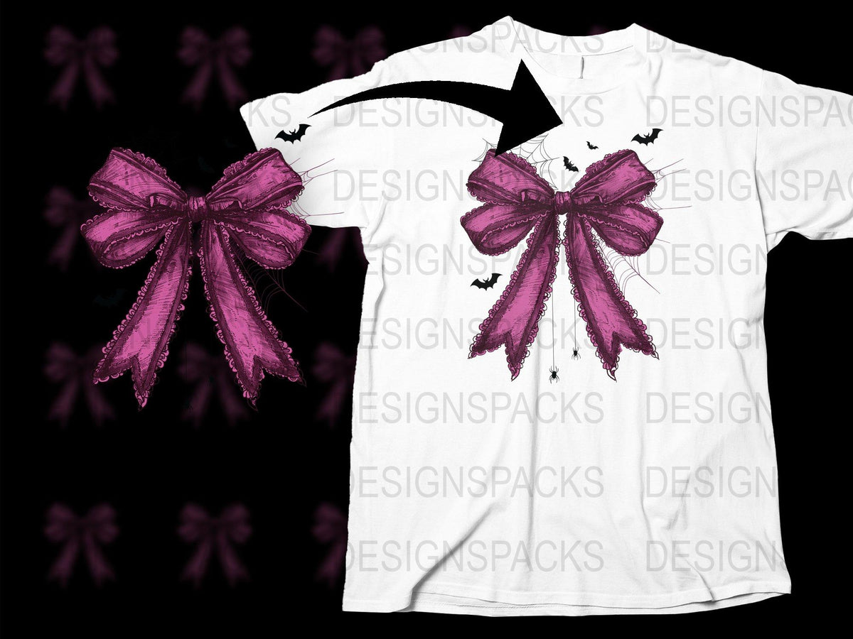 Women's White T-Shirt with Purple Bow Design, Trendy Floral Graphic Tee, Fashionable Summer Top