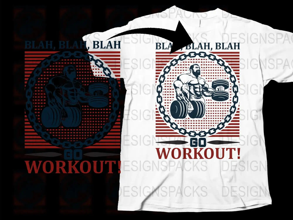 Men's Gym Workout T-Shirt, Fitness Motivation Tee, Bodybuilding Graphic Shirt, Weightlifting Apparel, Athletic Wear, Gift for Him
