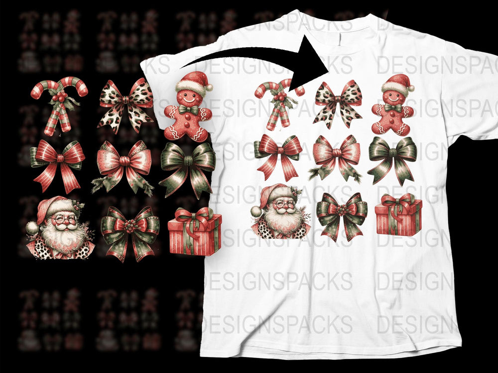 Christmas T-Shirt Santa and Snowman Cute Holiday Graphic Tee Festive Winter Apparel Unisex Gift
