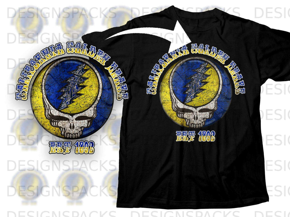 California Golden Bears Skull Est 1868 T-shirt