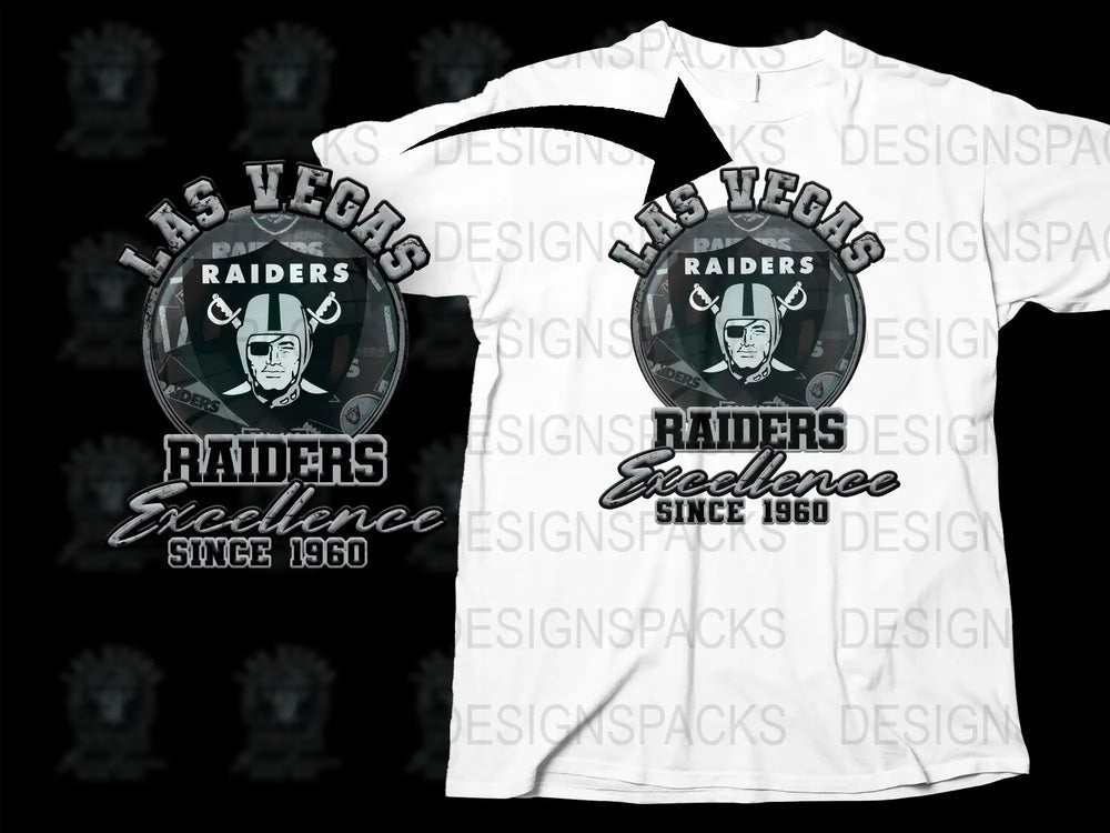 Las Vegas Raiders T-Shirt Excellence Since 1960, Classic NFL Fan Apparel, Gift Idea