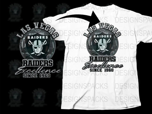Las Vegas Raiders T-Shirt Excellence Since 1960, Classic NFL Fan Apparel, Gift Idea