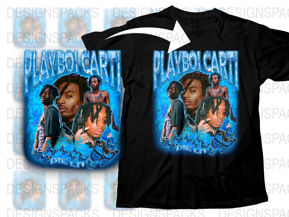 Playboi Carti Graphic T-Shirt, Hip Hop Artist Inspired Merch, Unisex Street Fashion Tee, Vibrant Music Themed Apparel