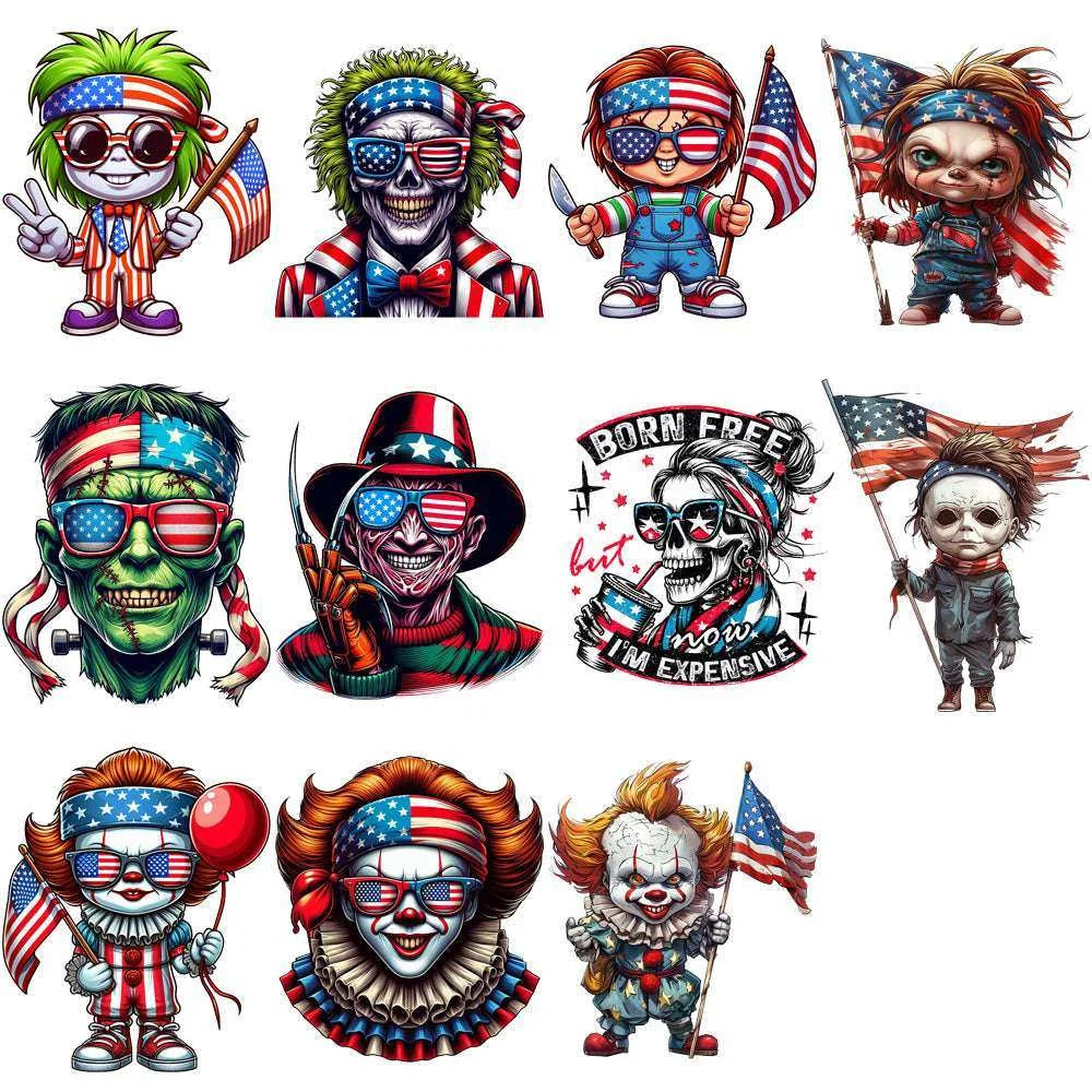 25 4th of July Festive Designs Bundle PNG