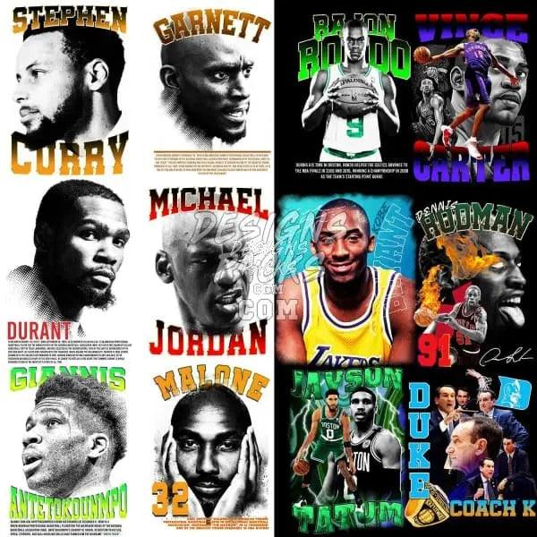 25 Basketball Designs Bundle PNG Vol 5 designspacks