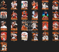 Load image into Gallery viewer, 25 Baseball Baltimore Orioles Designs Bundles PNG designspacks
