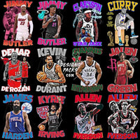 Load image into Gallery viewer, 25 Basketball Players Designs Bundle Png
