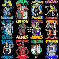 Load image into Gallery viewer, 25 Basketball Players Designs Bundle Png
