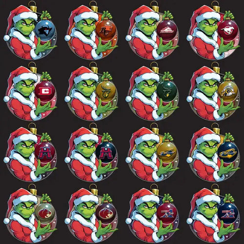 25 Canada Football Teams Grinch v3 Designs Bundle PNG