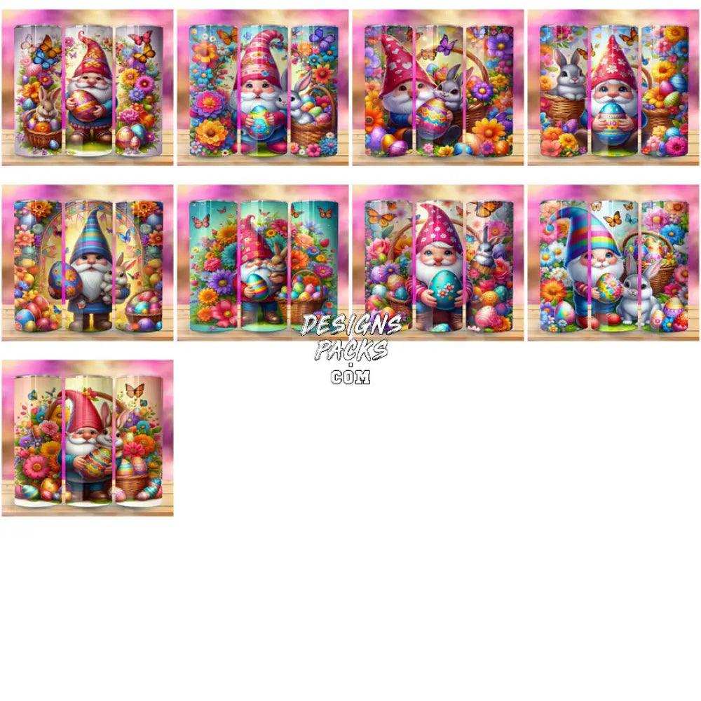 25 Easter Gnome Tumbler Wrap Bundle Jpg