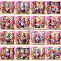 Load image into Gallery viewer, 25 Easter Gnome Tumbler Wrap Bundle Jpg
