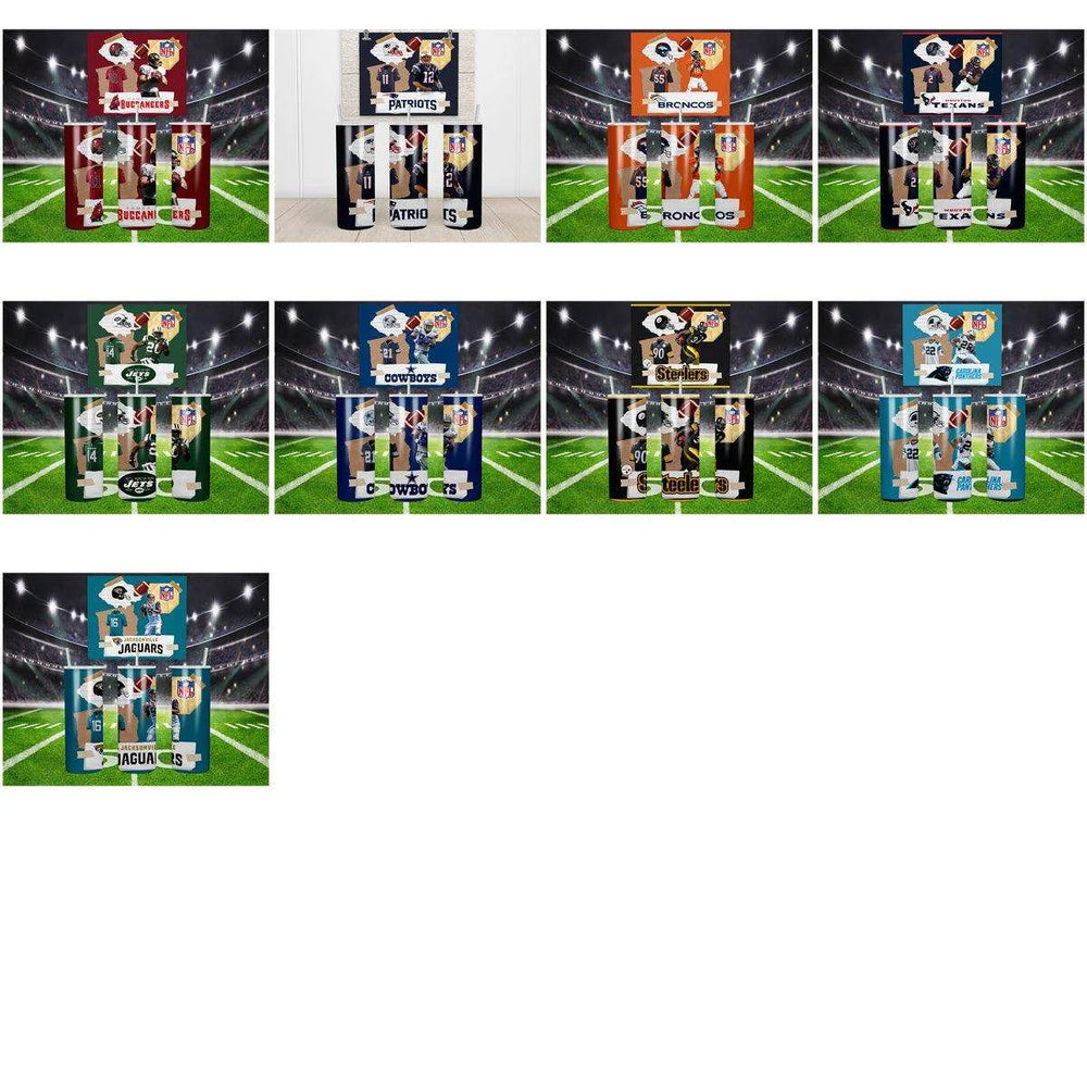 25 Football Tumbler Wrap Designs Bundle JPG