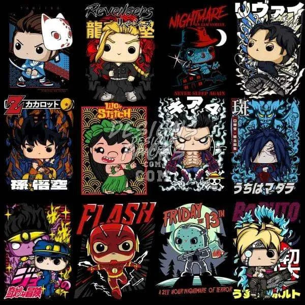 25 Funko Designs Bundle PNG