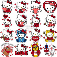 Load image into Gallery viewer, 25 Hello Kitty Valentine Designs Bundle Png
