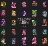 Load image into Gallery viewer, 25 Jojo Bootleg v2 Bootleg Designs Bundle PNG
