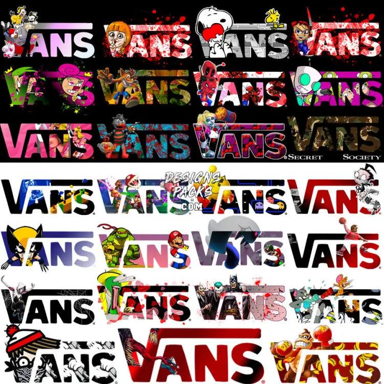 25 Van Brand Mix Designs Bundle Png