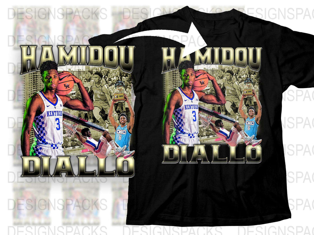 Hamidou Diallo Kentucky Wildcats Basketball T-Shirt, Sports Fan Gift, College Basketball Apparel, Athlete Graphic Tee, Collectible Wear