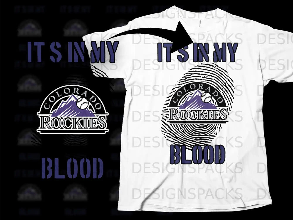 Its In My Blood Colorado Rockies T-shirt