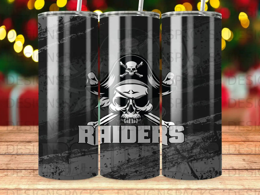 Raiders Skull Pirate Black Grunge Tumbler product type