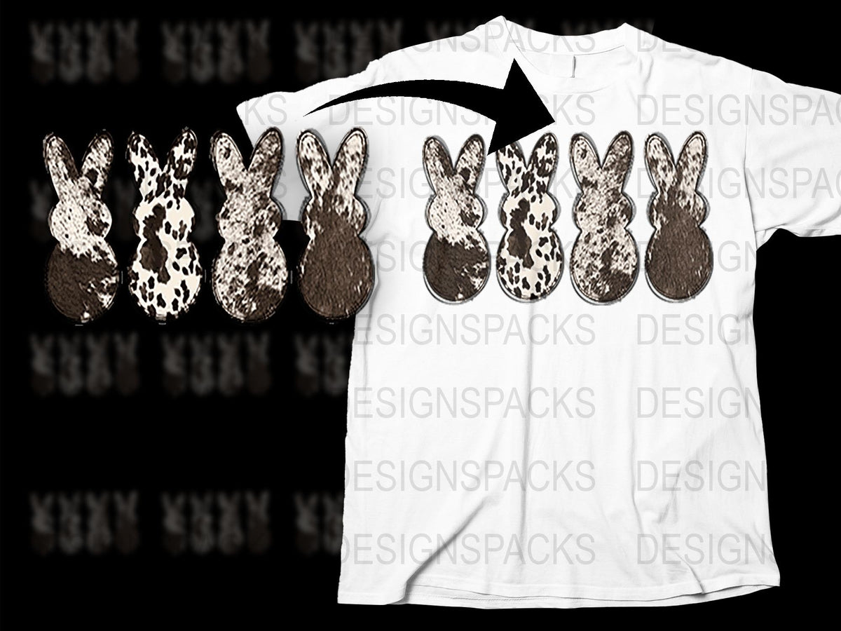 Cute Rabbit Print T-Shirt, Unisex Animal Graphic Tee, Soft Cotton Casual Wear for All Ages