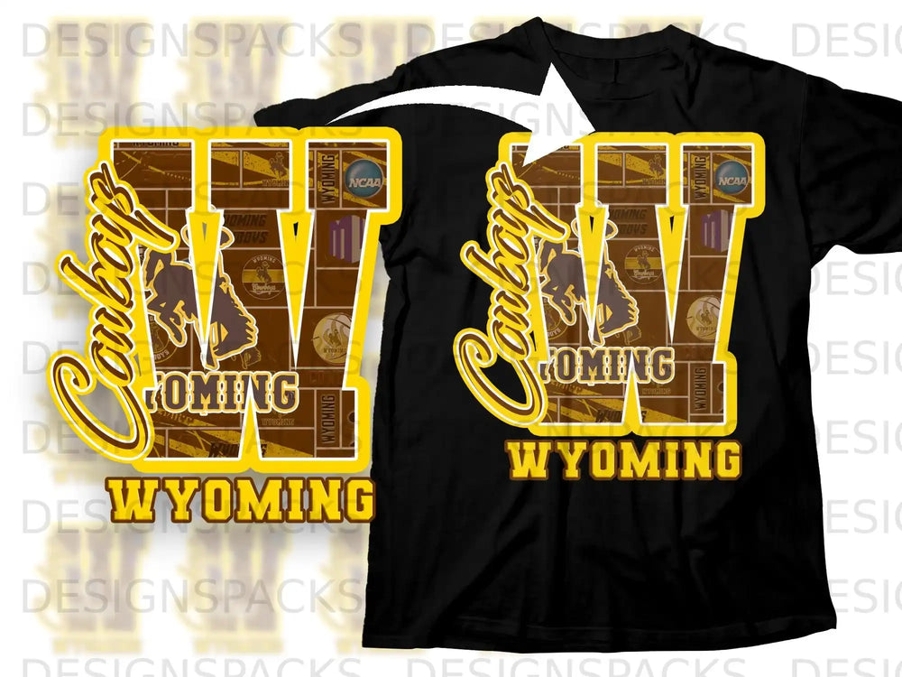 Wyoming Cowboy W Athletic Apparel Design Shirt
