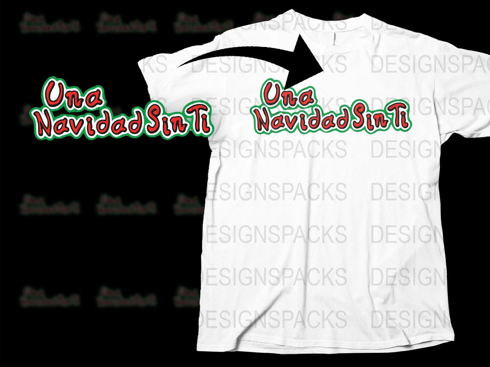 'Una Navidad Sin Ti' T-Shirt, Festive Holiday Graphic Tee, Unique Christmas Gift, Unisex Apparel
