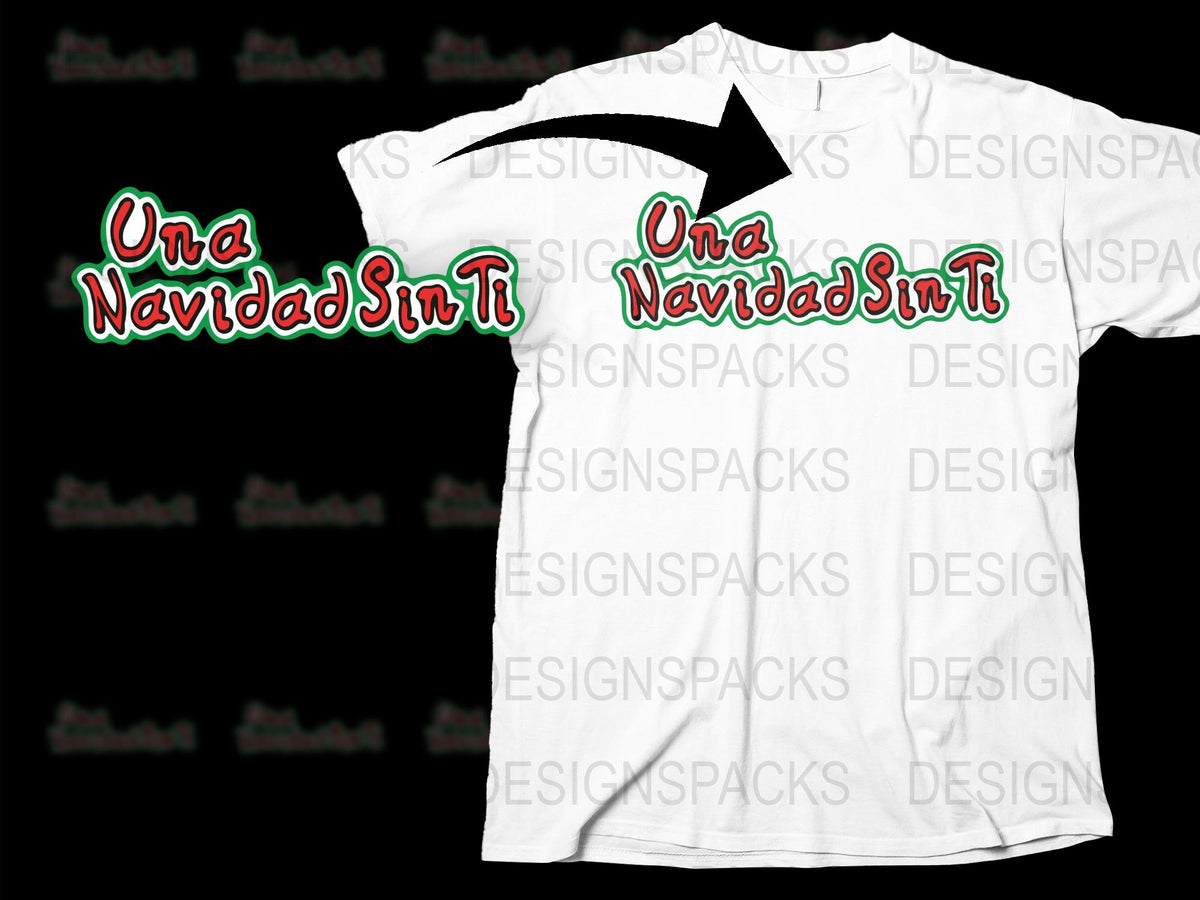 'Una Navidad Sin Ti' T-Shirt, Festive Holiday Graphic Tee, Unique Christmas Gift, Unisex Apparel