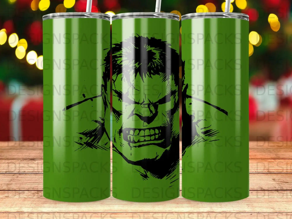 Angry Green Face Graphic Character Tumbler product type