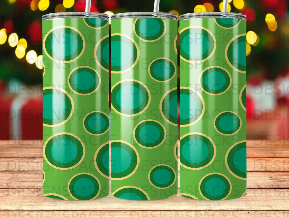 Green circles on a green background, repeating pattern.