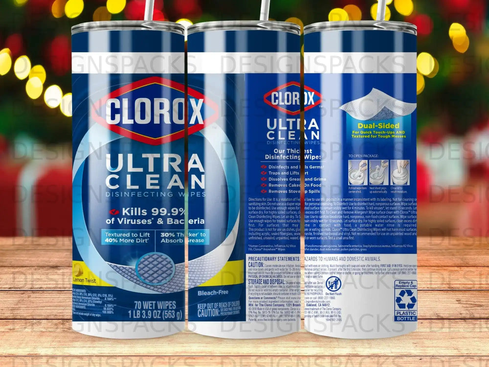 Clorox Ultra Clean Disinfecting Wipes, Lemon Twist, 70 Wipes