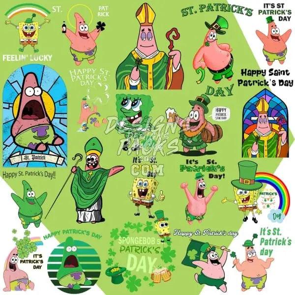 26 Cartoon St. Patricks Day Designs Bundle PNG designspacks