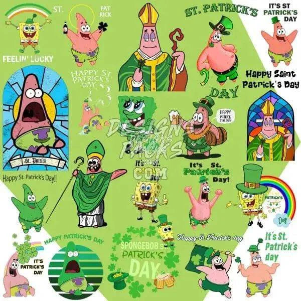 26 Cartoon St. Patrick’s Day Designs Bundle PNG