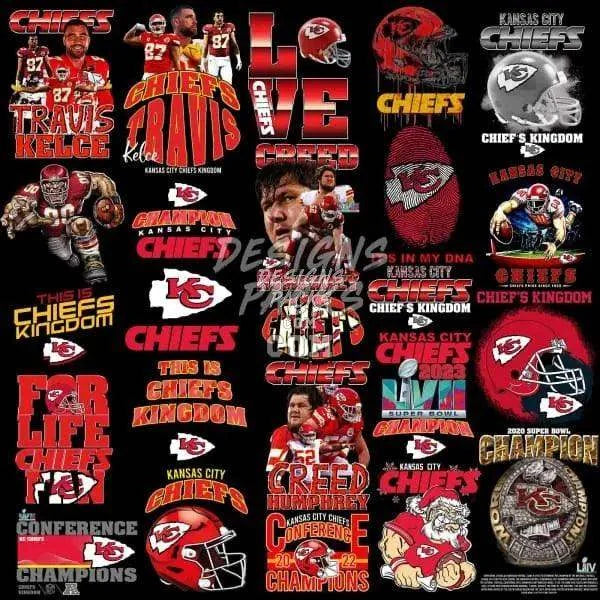 26 Football Kansas Designs Bundle PNG
