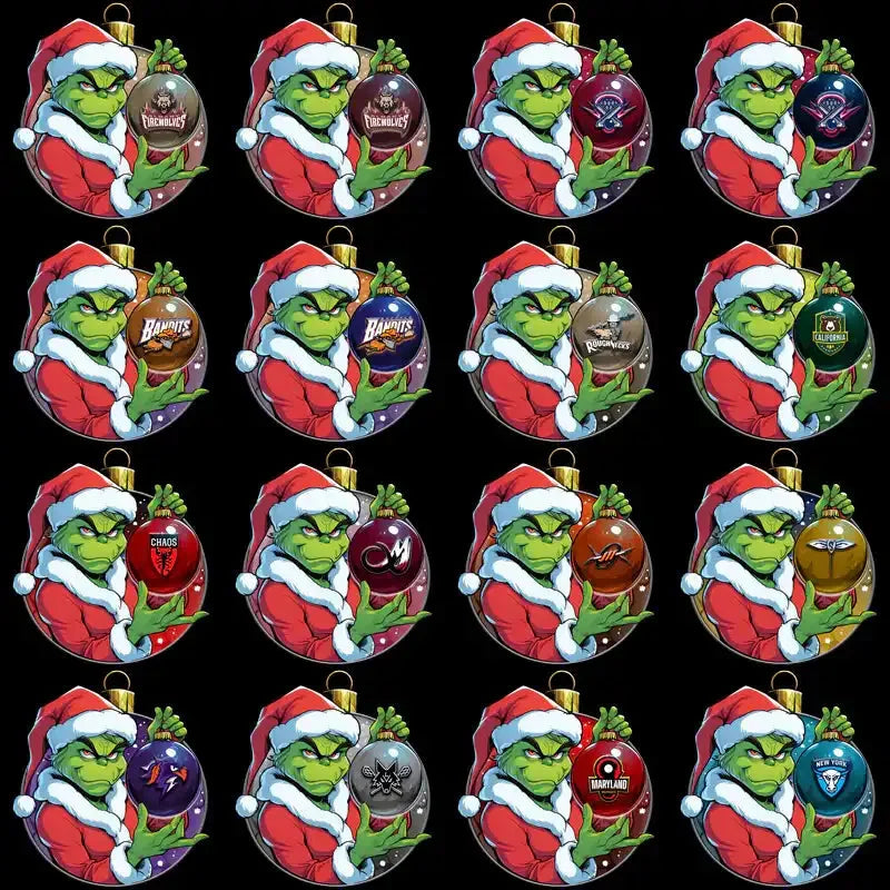 26 Lacrosse League Grinch v3 Designs Bundle PNG