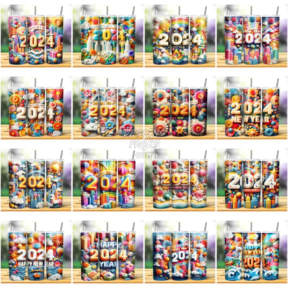 26 New Year 2024 Tumbler Wrap Bundle Jpg