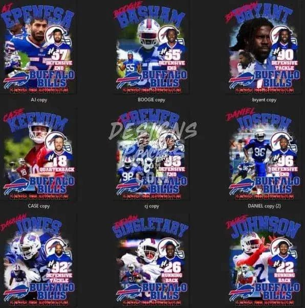 26 Football Buffalo Bills Designs Bundle PNG