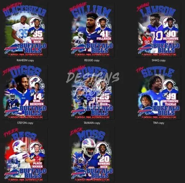 26 Football Buffalo Bills Designs Bundle PNG