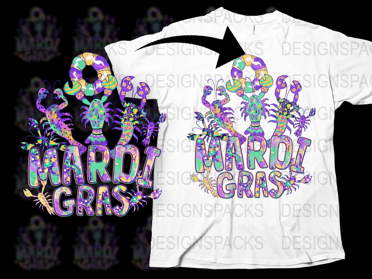 Mardi Gras Shirt, Colorful Beads and Masks Graphic Tee, New Orleans Carnival Celebration, Unisex Festival Clothing