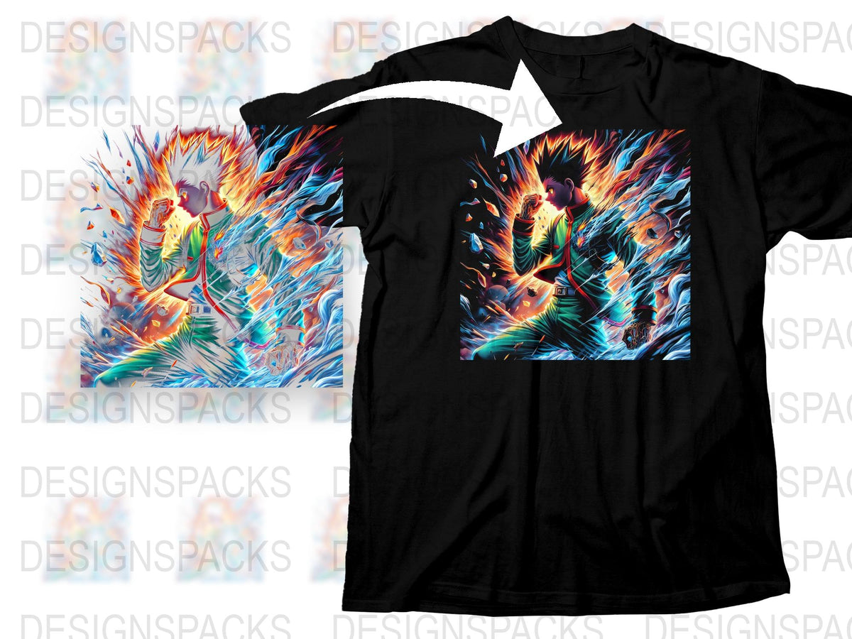 Abstract Art T-Shirt, Colorful Neon Graphic Tee, Trendy Vibrant Fashion, Unisex Casual Wear