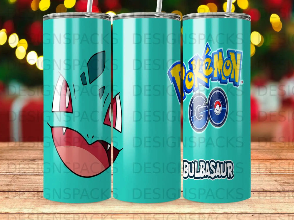 Bulbasaur Pokemon Go Teal Design Tumbler product type