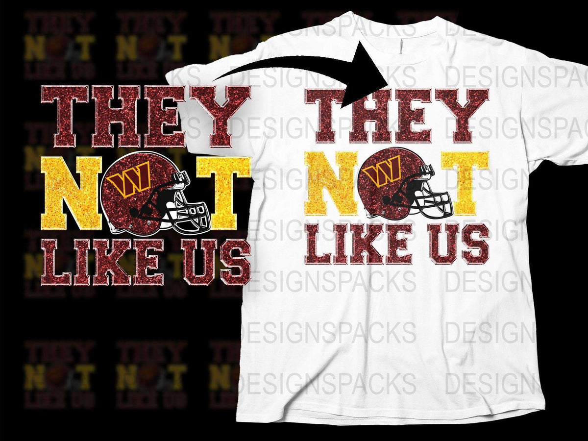 Vintage Football T-Shirt 'They Not Like Us' Helmet Graphic Tee, Retro Sports Fan Apparel, Unisex Casual Wear