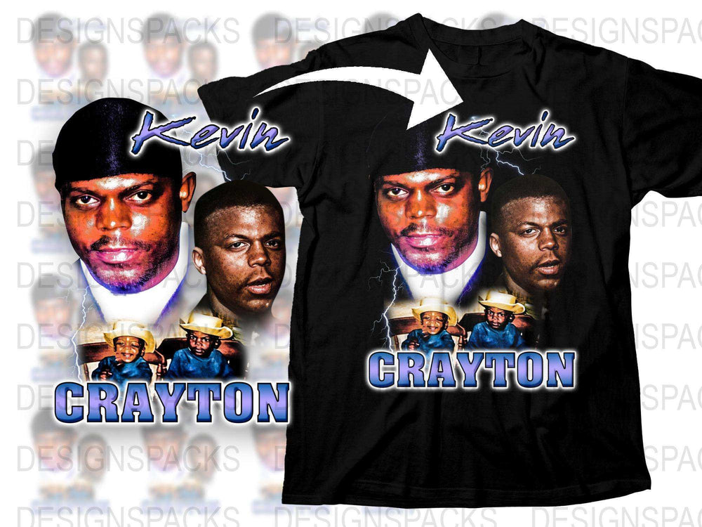 Kevin Crayton Graphic T-Shirt, Men's Fashion Tee, Hip Hop Style, Custom Print, Streetwear Top