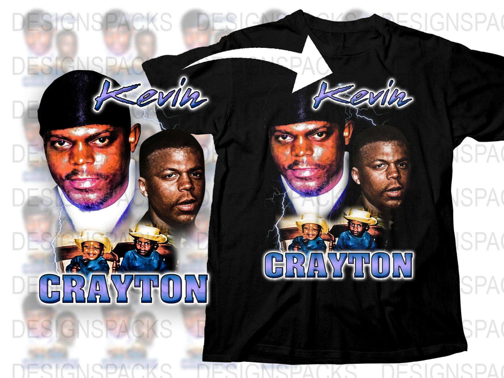 Kevin Crayton Graphic T-Shirt, Men's Fashion Tee, Hip Hop Style, Custom Print, Streetwear Top